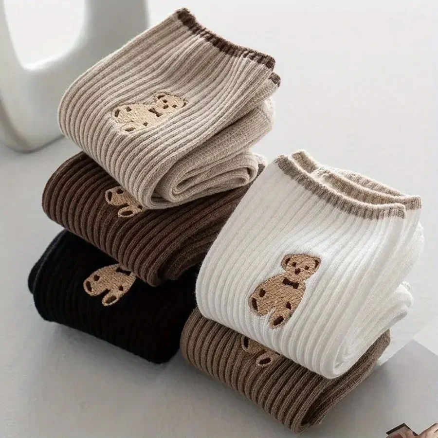 Women Formal Wear Footwear - 5Pairs Casual Formal Mixed Color Socks