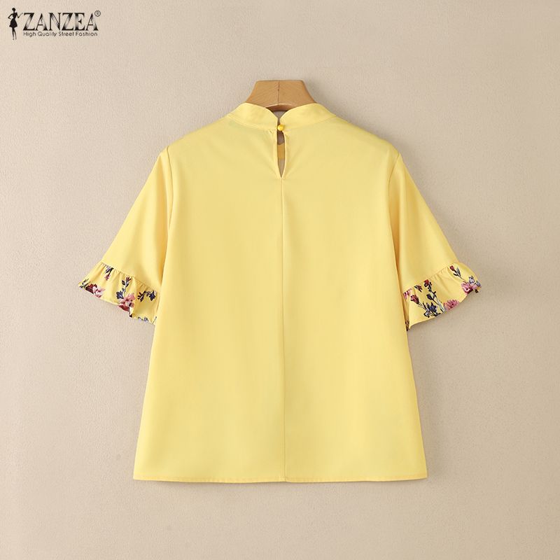 ZANZEA Women Summer Bohemain H - Silk Blouse Button incelemesi ve fiyatı