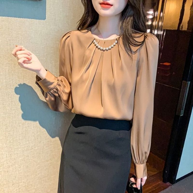 Office Outfits Round Neck Fema - Women Formal Office Wear Tops incelemesi ve fiyatı