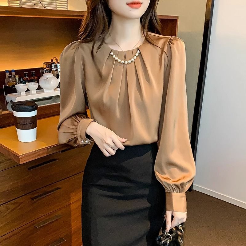 Office Outfits Round Neck Fema - Women Formal Office Wear Tops incelemesi ve fiyatı