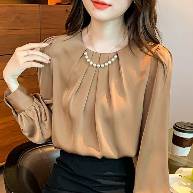 Office Outfits Round Neck Fema - Women Formal Office Wear Tops incelemesi ve fiyatı