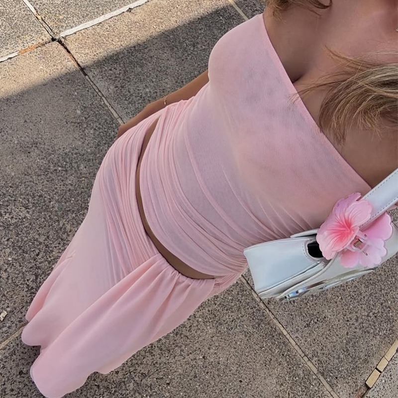 Tuularose Pink Long Dress 2-Pi - Shift Dress Sleeveless incelemesi ve fiyatı
