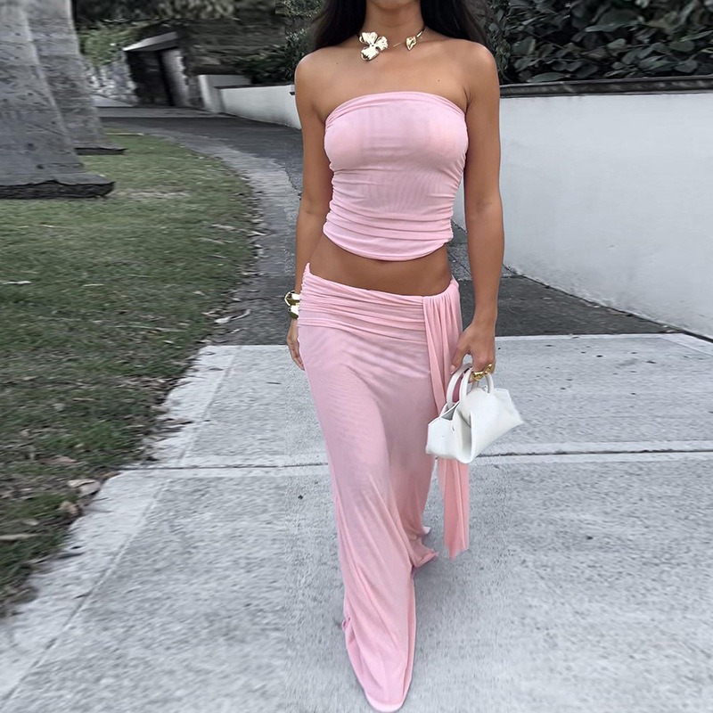 Tuularose Pink Long Dress 2-Pi - Shift Dress Sleeveless incelemesi ve fiyatı