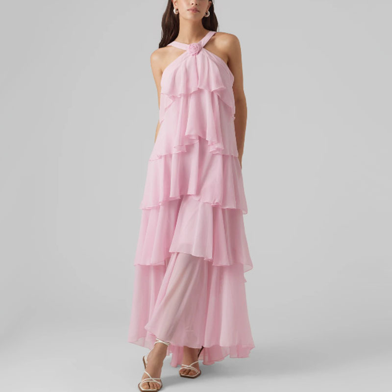 Women Ruffles Layered Dresses  - Formal Wear For Women Xl incelemesi ve fiyatı