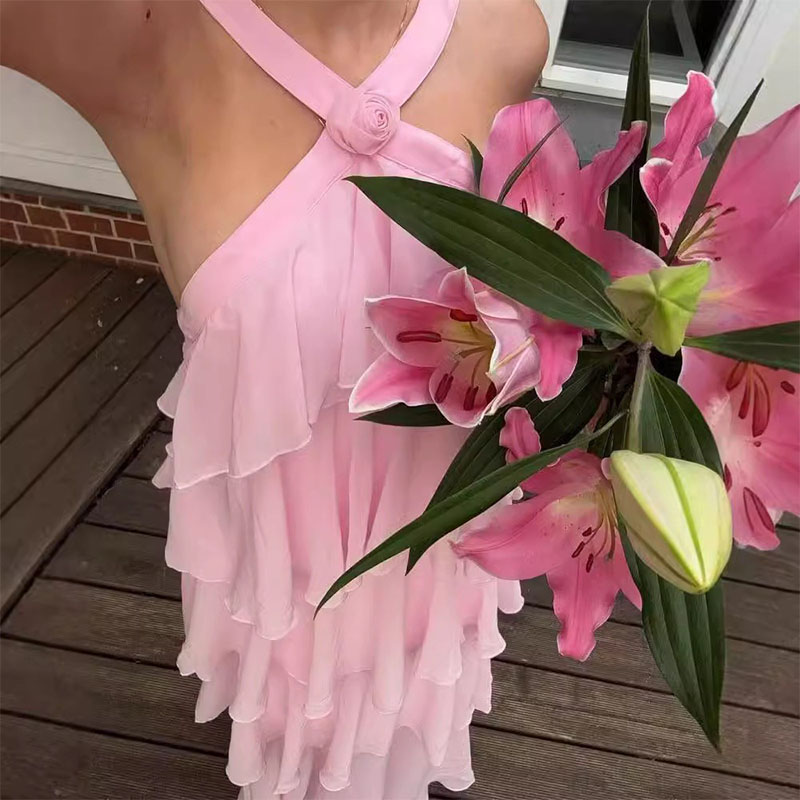 Women Ruffles Layered Dresses  - Formal Wear For Women Xl incelemesi ve fiyatı