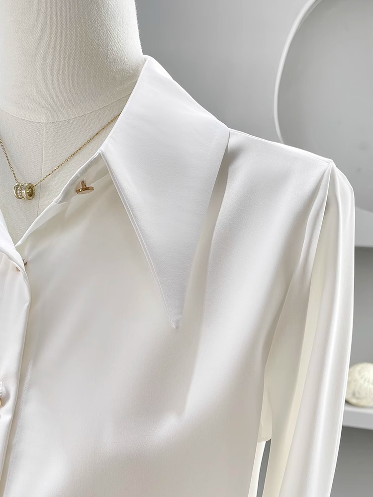 Long Sleeve Shirts Womens Chif - Women Formal Wear Korean incelemesi ve fiyatı