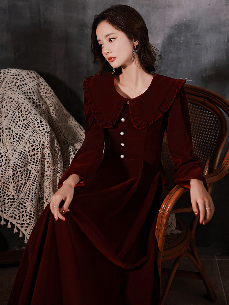 Red Wedding Dress for Pregnant - Women Formal Wear Korean incelemesi ve fiyatı