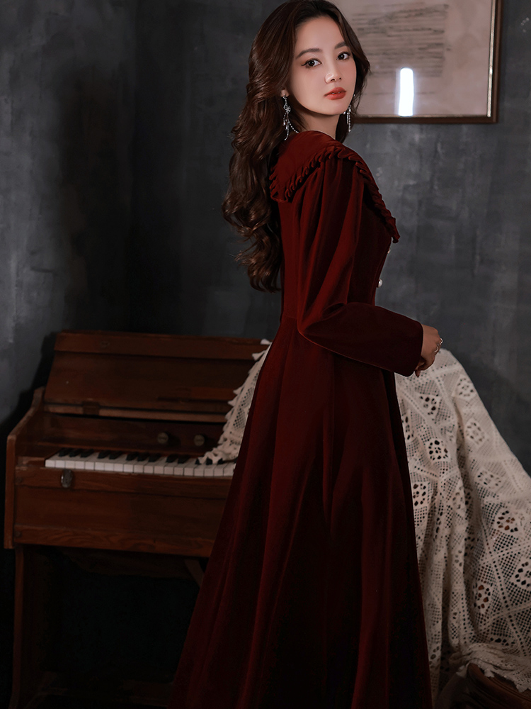 Red Wedding Dress for Pregnant - Women Formal Wear Korean incelemesi ve fiyatı