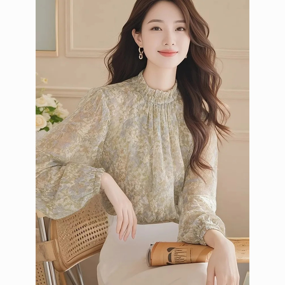 Long Sleeve Shirts Women Satin - Women Formal Wear Korean incelemesi ve fiyatı