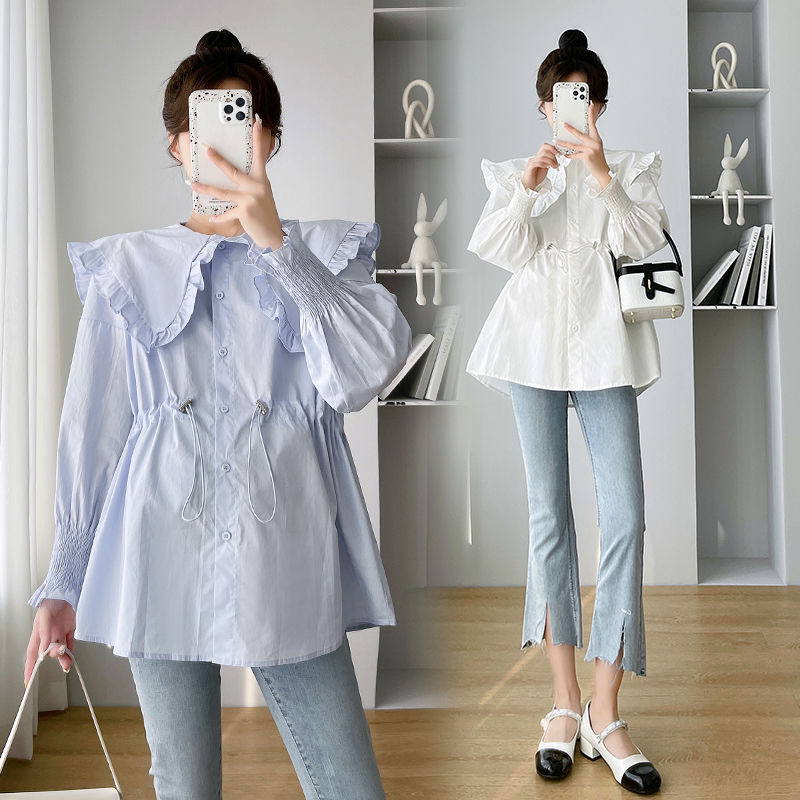 Long Sleeve Shirts Womens Cott - Women Formal Wear Korean incelemesi ve fiyatı