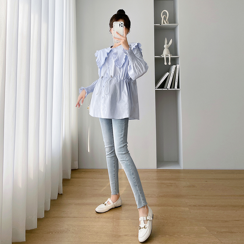 Long Sleeve Shirts Womens Cott - Women Formal Wear Korean incelemesi ve fiyatı