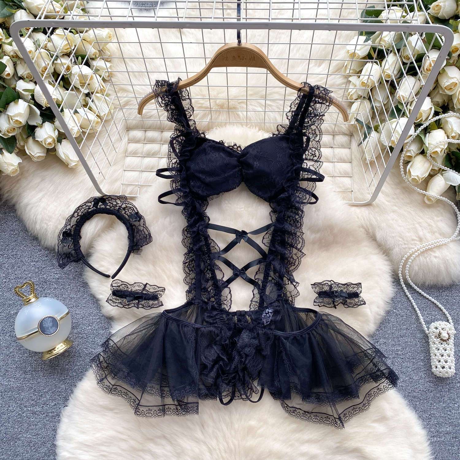 New Sexy Howllow Out Lace Jump - Shift Dress Sleeveless incelemesi ve fiyatı