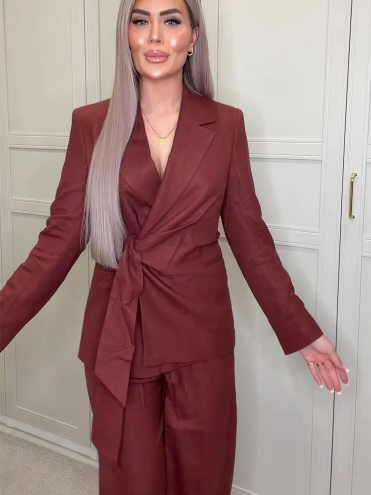 Fashion Office Ladies Blazer P - Women'S Formal Wear Pants Suit incelemesi ve fiyatı