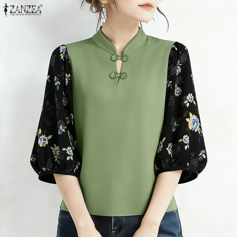 ZANZEA Elegant Woman Blouses F - Silk Blouse Button incelemesi ve fiyatı