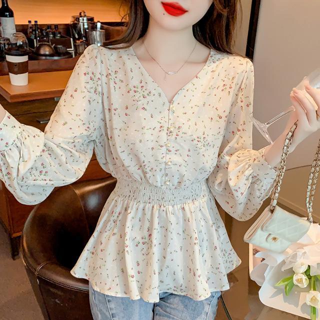 Long Sleeve Shirts Womens Plai - Women Formal Wear Korean incelemesi ve fiyatı