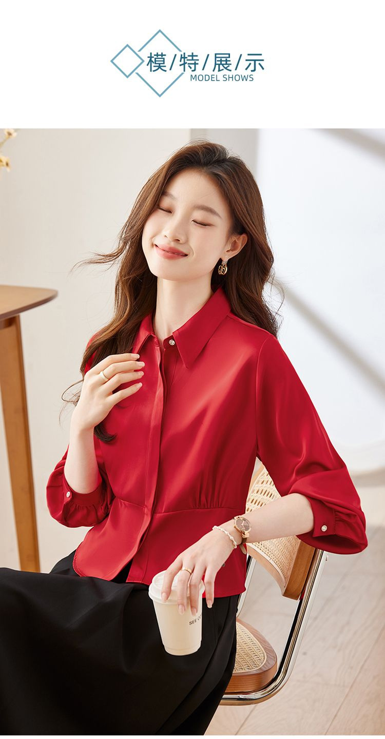 Long Sleeve Shirts Womens Cott - Women Formal Wear Korean incelemesi ve fiyatı