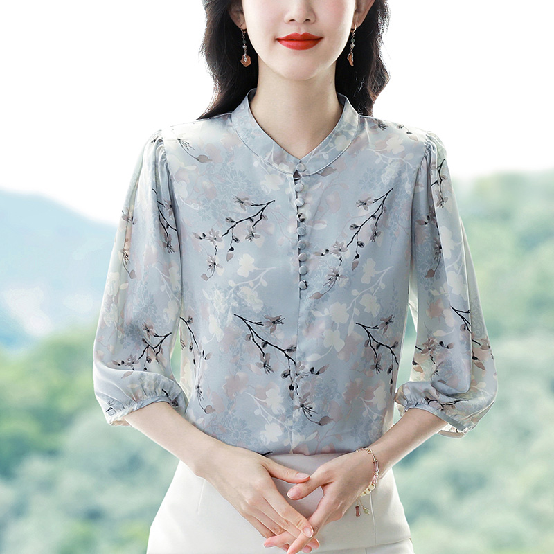 2025 Spring Summer Women Shirt - Silk Blouse Button incelemesi ve fiyatı
