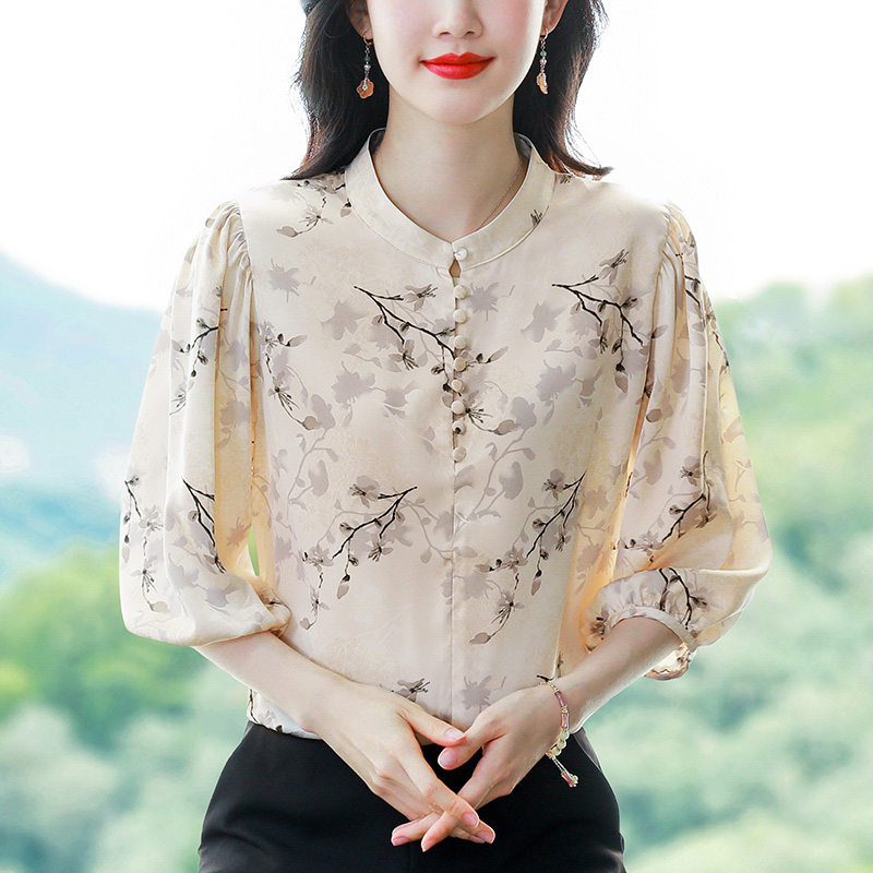 2025 Spring Summer Women Shirt - Silk Blouse Button incelemesi ve fiyatı