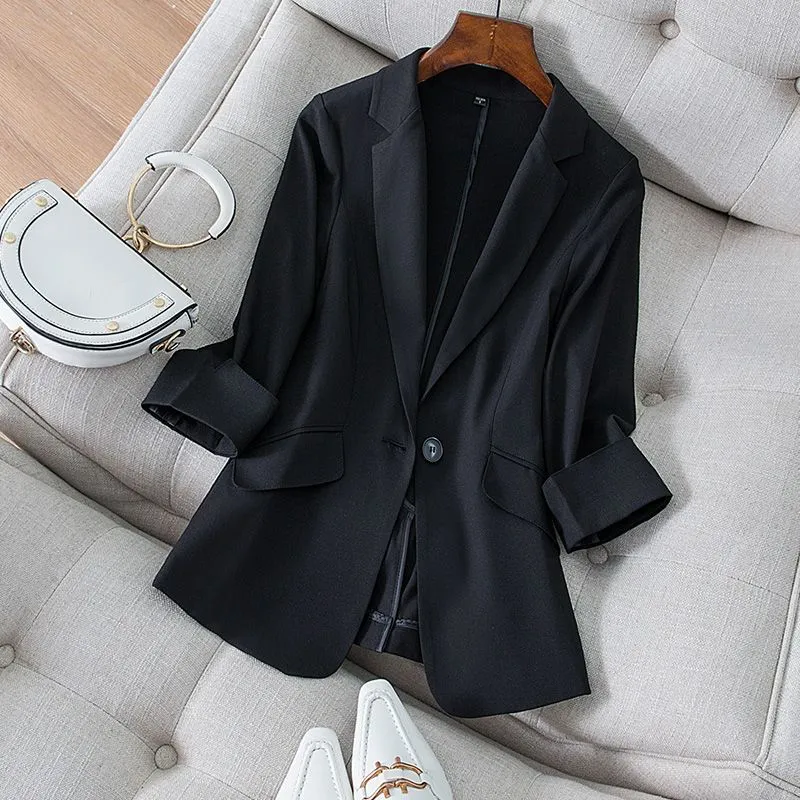 Jacket Women's Clothing Slim F - Women Formal Wear Korean incelemesi ve fiyatı