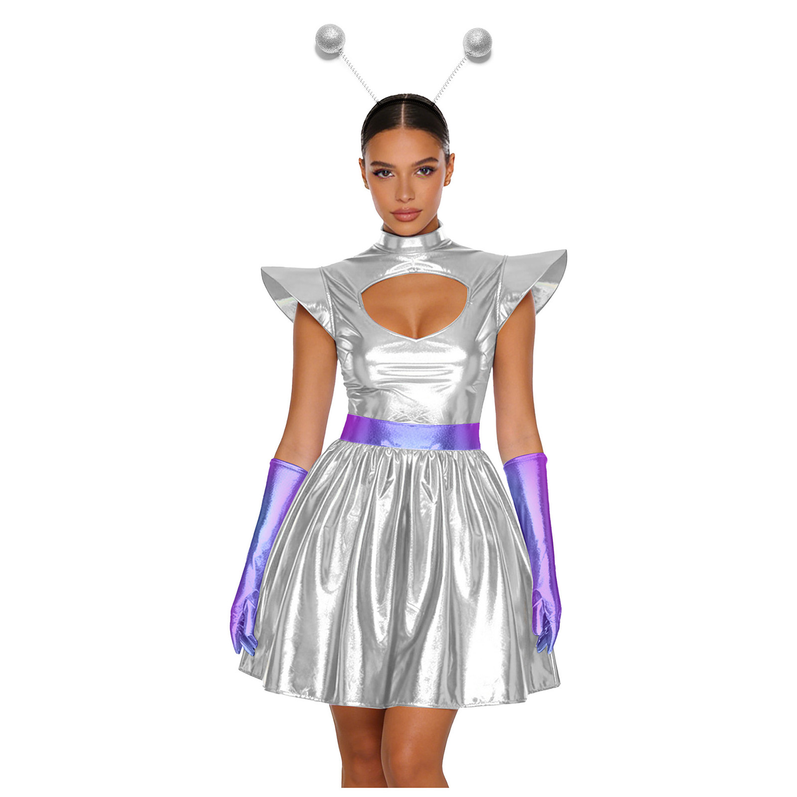 Women Shiny Alien Outerspace C - Shift Dress Sleeveless incelemesi ve fiyatı