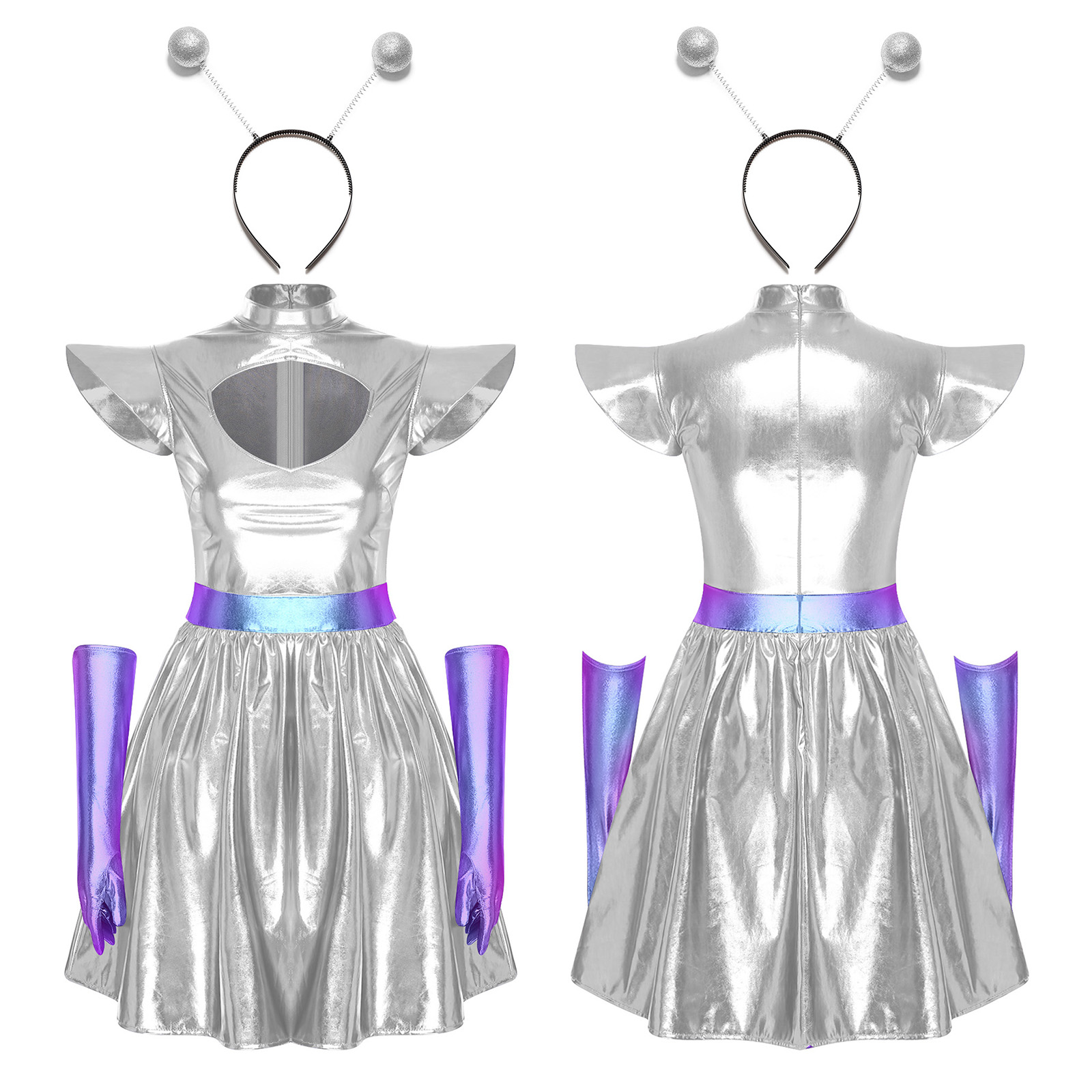 Women Shiny Alien Outerspace C - Shift Dress Sleeveless incelemesi ve fiyatı