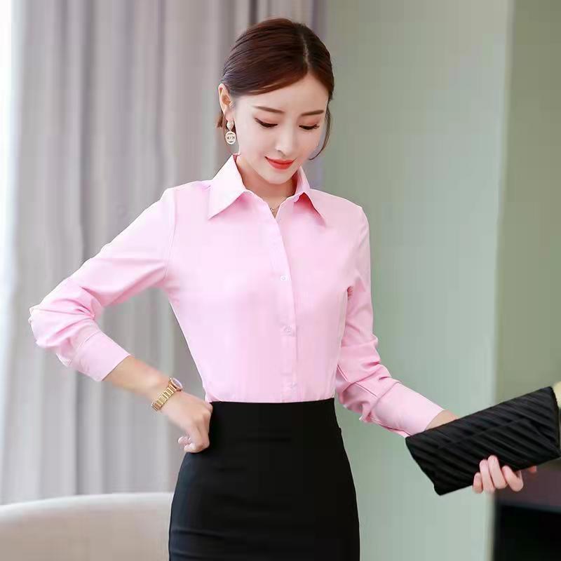 Korean Slim Black White Blouse - Women Formal Wear Korean incelemesi ve fiyatı