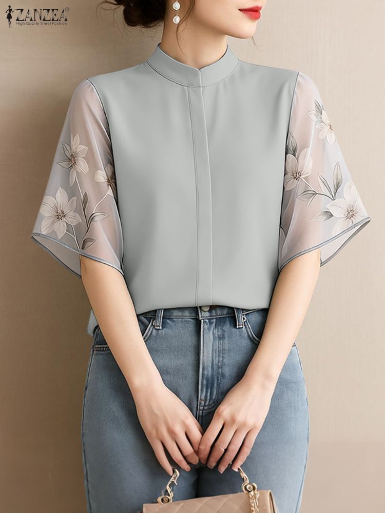 ZANZEA Elegant Women's Blouses - Silk Blouse Button incelemesi ve fiyatı
