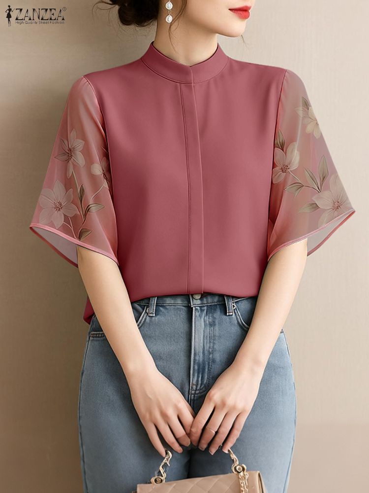 ZANZEA Elegant Women's Blouses - Silk Blouse Button incelemesi ve fiyatı