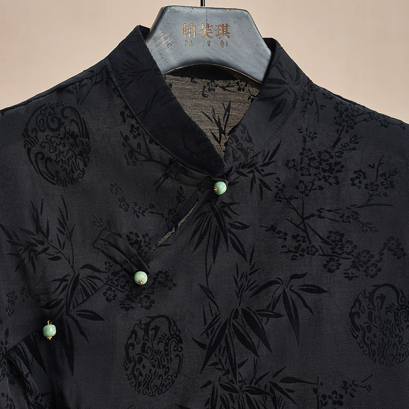 Retro Thin Shirt New Chinese S - Silk Blouse Button incelemesi ve fiyatı