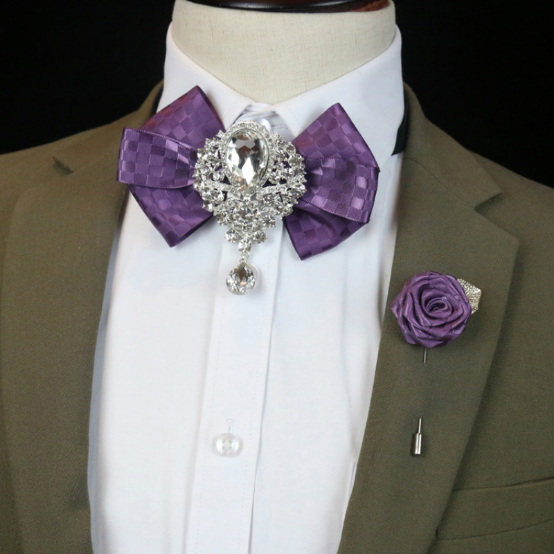 Men's Wedding Rhinestone Bow T - Women Formal Wear Korean incelemesi ve fiyatı