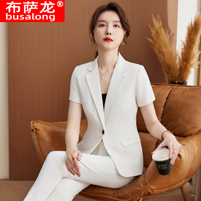 Short-sleeved suit business at - Women Formal Wear Store incelemesi ve fiyatı