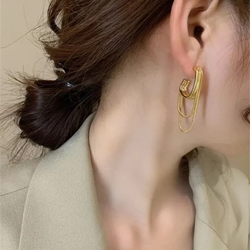 Charm Double Chain Long Tassel - Women Formal Wear Korean incelemesi ve fiyatı
