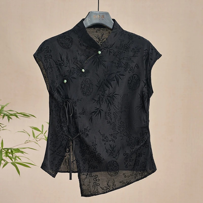 French new Chinese style cheon - Silk Blouse Button incelemesi ve fiyatı