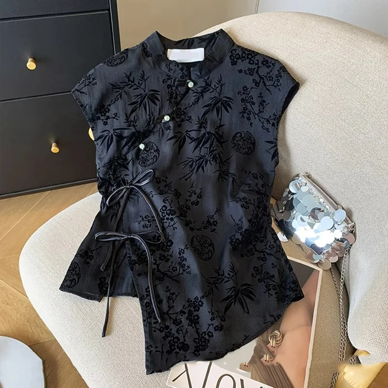 French new Chinese style cheon - Silk Blouse Button incelemesi ve fiyatı