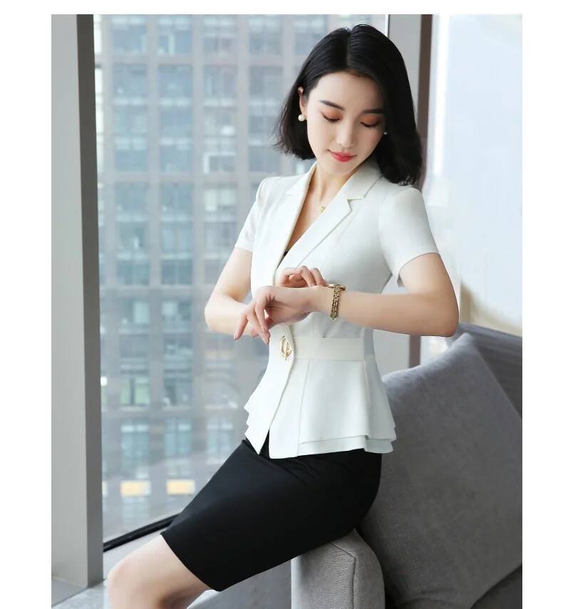 Formal Uniform Styles Blazers  - Women Formal Office Wear Tops incelemesi ve fiyatı
