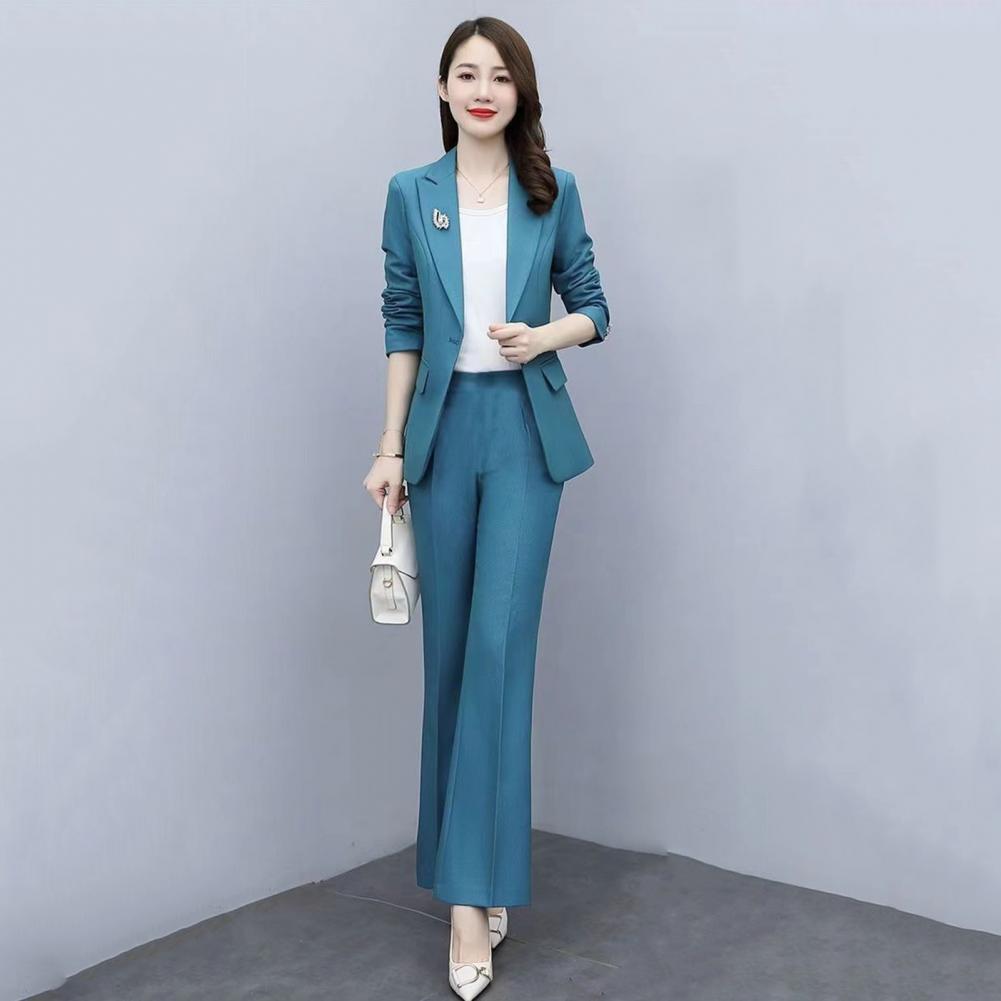 2 Pcs/Set Lady Formal Coat Pan - Women'S Formal Wear Pants Suit incelemesi ve fiyatı