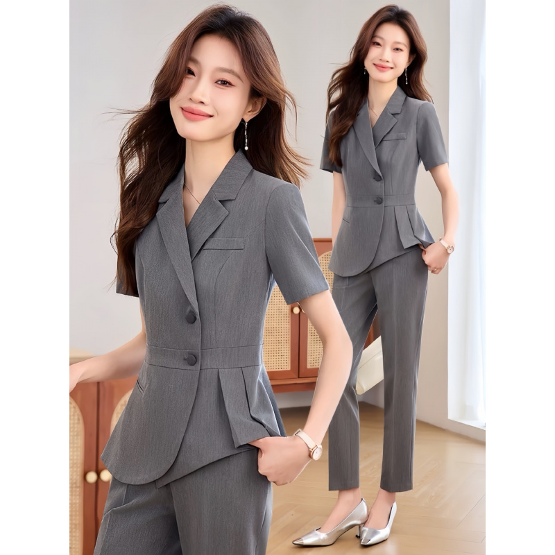 Navy blue women's thin profess - Women'S Formal Wear Pants Suit incelemesi ve fiyatı