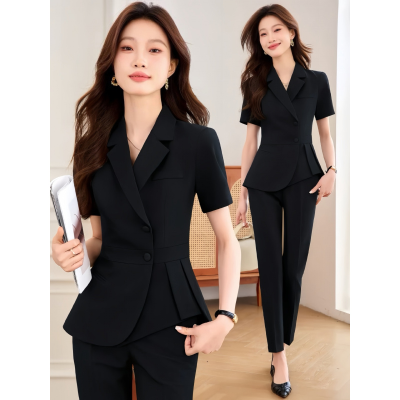 Navy blue women's thin profess - Women'S Formal Wear Pants Suit incelemesi ve fiyatı