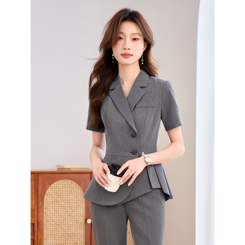 Navy blue women's thin profess - Women'S Formal Wear Pants Suit incelemesi ve fiyatı